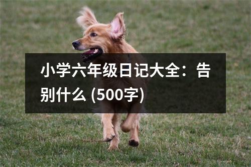 小學(xué)六年級(jí)日記大全：告別什么 (500字)