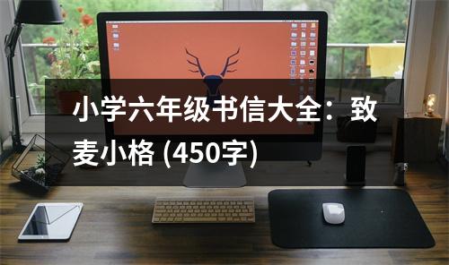 小學(xué)六年級(jí)書(shū)信大全：致麥小格 (450字)