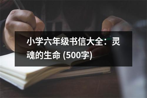 小學(xué)六年級(jí)書信大全：靈魂的生命 (500字)