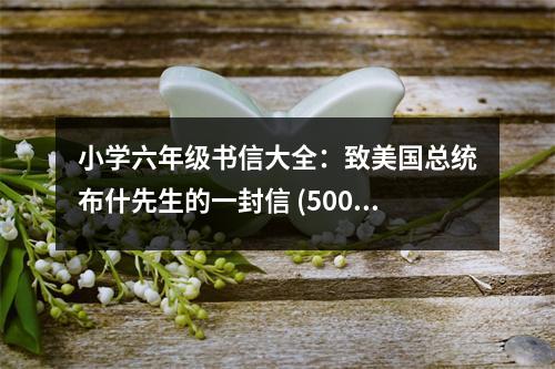 小學(xué)六年級(jí)書信大全：致美國(guó)總統(tǒng)布什先生的一封信 (500字)