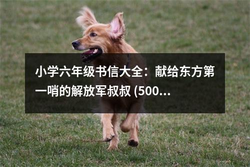 小學(xué)六年級(jí)書信大全：獻(xiàn)給東方第一哨的解放軍叔叔 (500字)