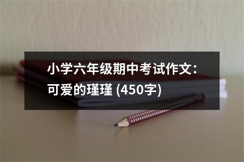 小學(xué)六年級期中考試作文：可愛的瑾瑾 (450字)