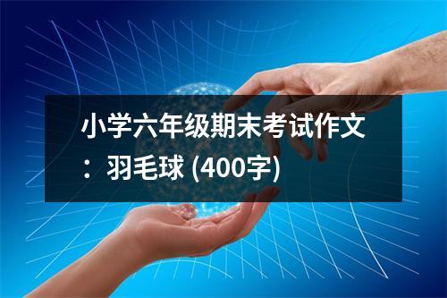 小學(xué)六年級(jí)期末考試作文：羽毛球 (400字)