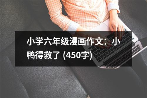 小學(xué)六年級(jí)漫畫作文：小鴨得救了 (450字)