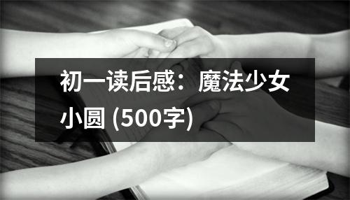 初一讀后感：魔法少女小圓 (500字)