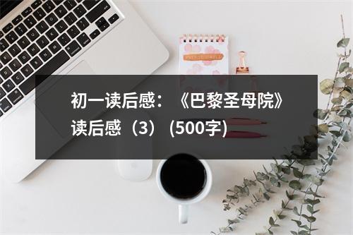 初一讀后感：《巴黎圣母院》讀后感（3） (500字)