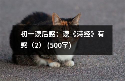 初一讀后感：讀《詩經(jīng)》有感（2） (500字)