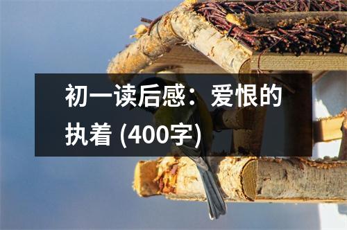 初一讀后感：愛恨的執(zhí)著 (400字)