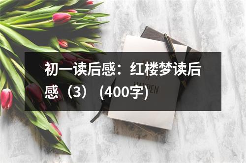 初一讀后感：紅樓夢讀后感（3） (400字)