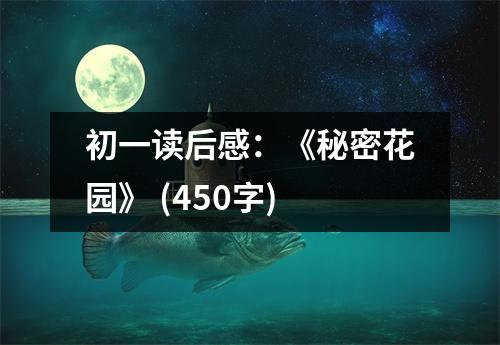 初一讀后感：《秘密花園》 (450字)