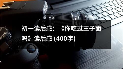 初一讀后感：《你吃過王子面嗎》讀后感 (400字)