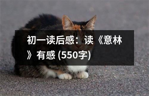 初一讀后感：讀《意林》有感 (550字)