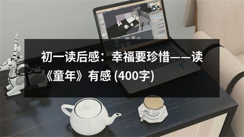初一讀后感：幸福要珍惜——讀《童年》有感 (400字)