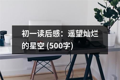 初一讀后感：遙望燦爛的星空 (500字)
