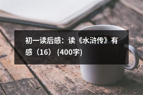 初一讀后感：讀《水滸傳》有感（16） (400字)