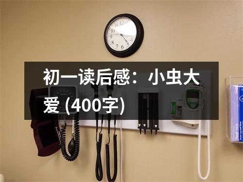 初一讀后感：小蟲大愛 (400字)