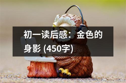 初一讀后感：金色的身影 (450字)