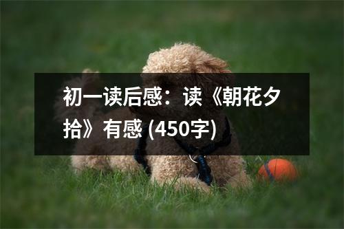 初一讀后感：讀《朝花夕拾》有感 (450字)