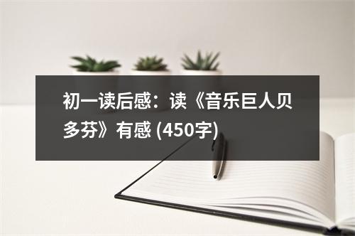 初一讀后感：讀《音樂巨人貝多芬》有感 (450字)