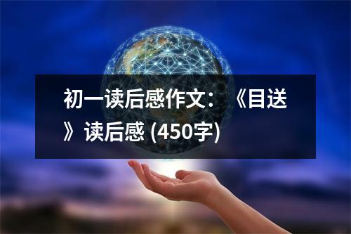 初一讀后感作文：《目送》讀后感 (450字)
