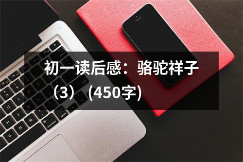 初一讀后感：駱駝祥子（3） (450字)