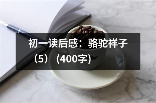 初一讀后感：駱駝祥子（5） (400字)