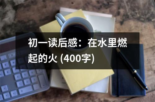 初一讀后感：在水里燃起的火 (400字)