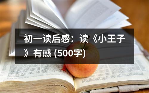 初一讀后感：讀《小王子》有感 (500字)