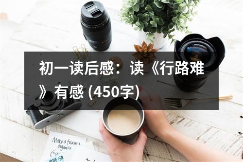 初一讀后感：讀《行路難》有感 (450字)