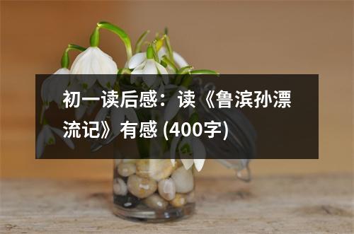 初一讀后感：讀《魯濱孫漂流記》有感 (400字)