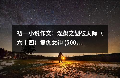 初一小說(shuō)作文：涅槃之劃破天際（六十四）復(fù)仇女神 (500字)