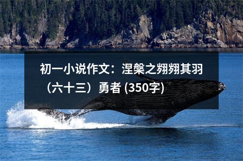 初一小說作文：涅槃之翙翙其羽（六十三）勇者 (350字)