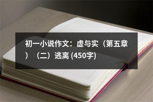 初一小說作文：虛與實(shí)（第五章）（二）逃離 (450字)
