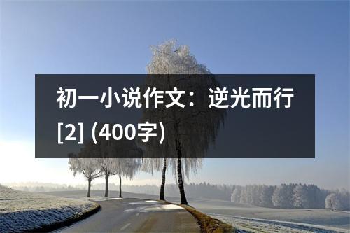 初一小說作文：逆光而行[2] (400字)