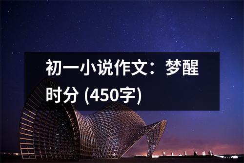 初一小說(shuō)作文：夢(mèng)醒時(shí)分 (450字)