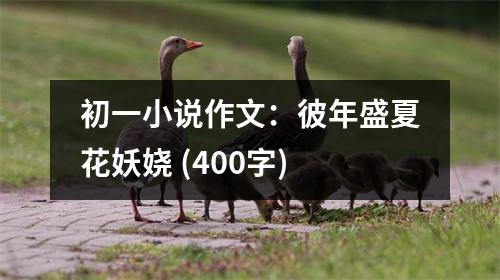 初一小說作文：彼年盛夏花妖嬈 (400字)