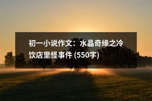 初一小說作文：水晶奇緣之冷飲店里怪事件 (550字)