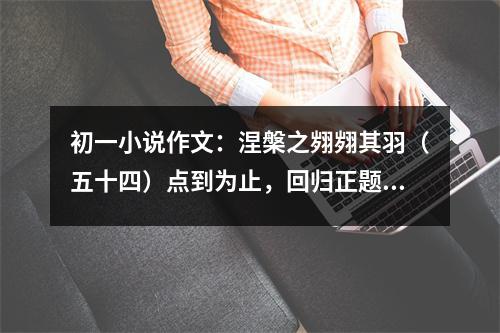 初一小說(shuō)作文：涅槃之翙翙其羽（五十四）點(diǎn)到為止，回歸正題 (400字)