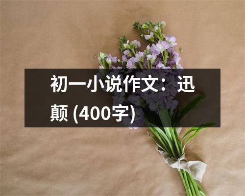 初一小說作文：迅顛 (400字)
