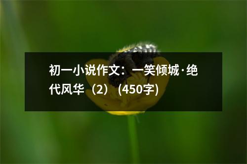 初一小說作文：一笑傾城·絕代風華（2） (450字)