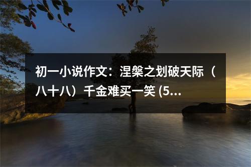 初一小說作文：涅槃之劃破天際（八十八）千金難買一笑 (500字)