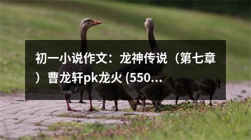 初一小說作文：龍神傳說（第七章）曹龍軒pk龍火 (550字)