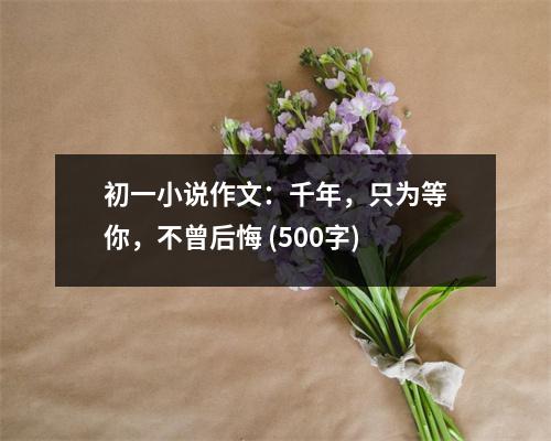 初一小說作文：千年，只為等你，不曾后悔 (500字)