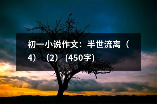 初一小說作文：半世流離（4）（2） (450字)