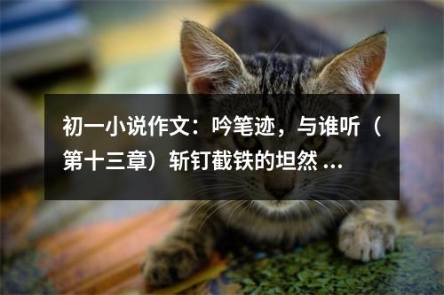 初一小說作文：吟筆跡，與誰聽（第十三章）斬釘截鐵的坦然 (500字)