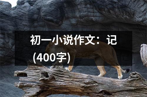 初一小說作文：記 (400字)