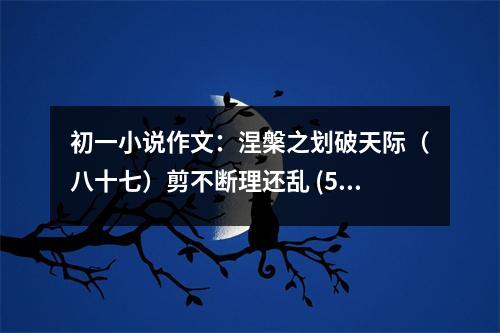 初一小說(shuō)作文：涅槃之劃破天際（八十七）剪不斷理還亂 (500字)