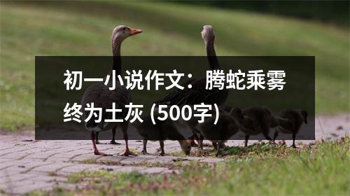 初一小說(shuō)作文：騰蛇乘霧終為土灰 (500字)