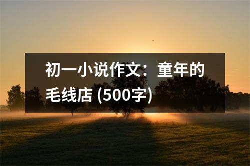初一小說作文：童年的毛線店 (500字)