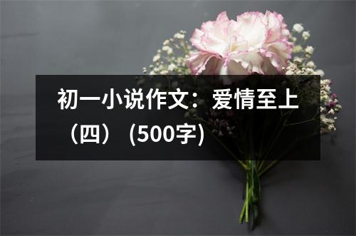 初一小說(shuō)作文：愛(ài)情至上（四） (500字)
